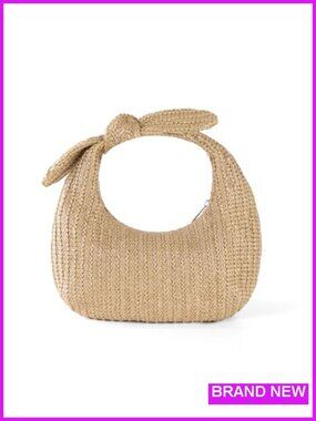 Woven Straw Clutch Purse Shoulder Crossbody Bag Summer Beach Vacation Handbag